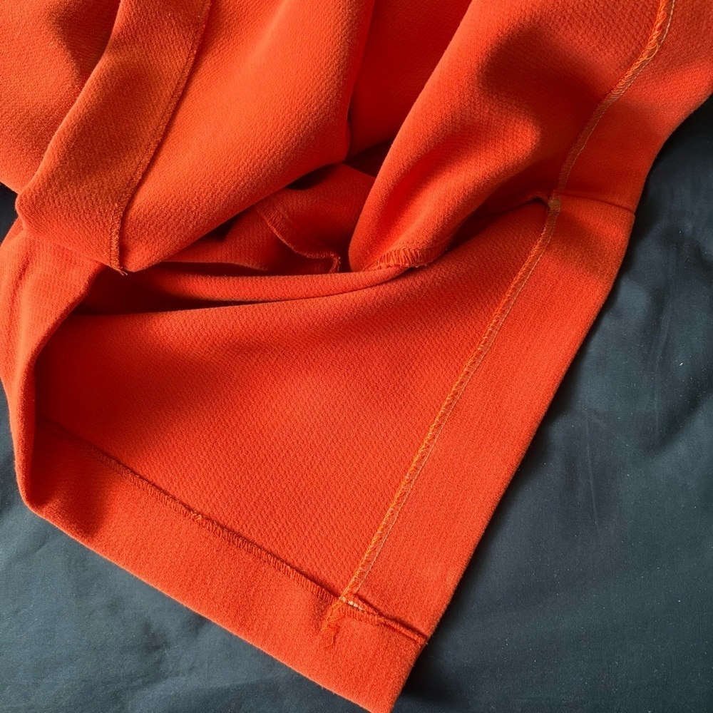 AQ AQ UK sz 8 Orange Pam MAXI SKIRT ALTERED AQ/AQ Peplum Origami - Picture 10 of 10